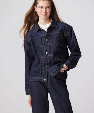 LENO BRENDA BIG TRUCKER JACKET《UNISEX》オーバーサイズデニムブルゾン