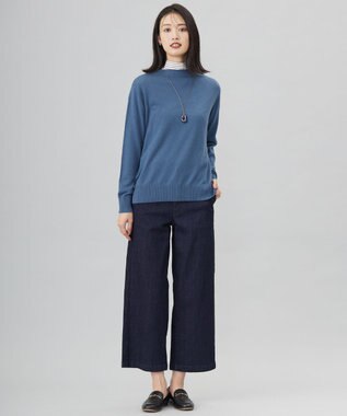 J.PRESS LADIES マーブルノーズ ネックレス ネイビー系