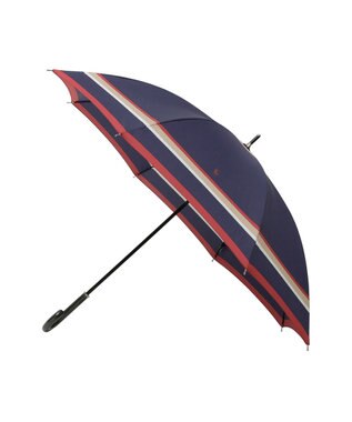 MOONBAT 【日本製/ジャンプ傘】POLO RALPH LAUREN（ポロ ラルフローレン） 長傘 マルチボーダー ネイビーブルー