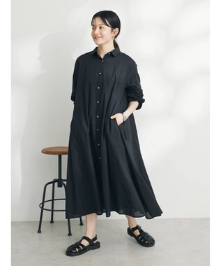 CRAFT STANDARD BOUTIQUE インド綿Ａラインシャツワンピース