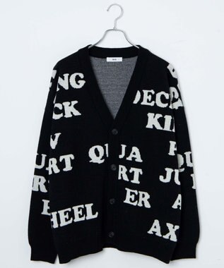 WEGO オーバーフィットロゴカーディガン 柄2