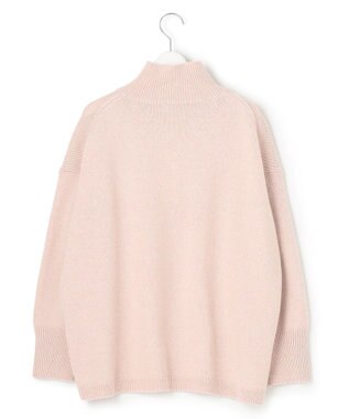 23区 L ウールナイロン ハイネック ニット ヌードピンク系