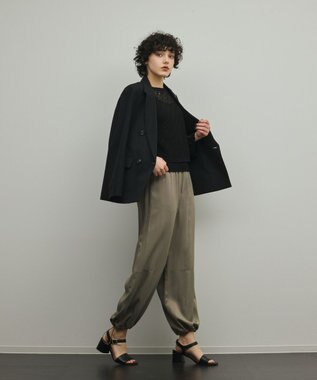 GRACE CONTINENTAL シアーウールジャケット ブラック