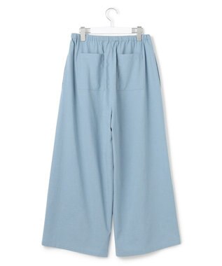 J.PRESS YORK STREET 【WOMEN】リネンライクリラックス ワイドパンツ ダルブルー系