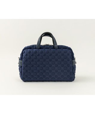 MIYABIYA 【撥水加工】La quoh with kirakaracho 南蛮七宝エンボスボンディング ボストン 瑠璃紺(ネイビー)