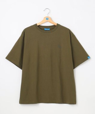 SHARE PARK LADIES 【EC限定カラーあり・UVカット・吸水速乾】カラフルロゴバックプリントＴシャツ カーキ系