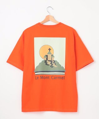 SHARE PARK LADIES 【EC限定カラーあり・UVカット・吸水速乾】カラフルロゴバックプリントＴシャツ オレンジ系