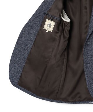 J.PRESS MEN 【ZIGNONE SOUL / ジニョーネ ソウル】 ウールシルクツイード ジャケット ダルブルー系