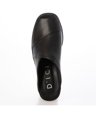 MODE ET JACOMO <D'ICI>パッチワーク厚底サンダル ブラック