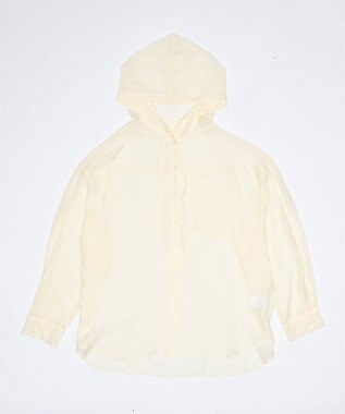 WEGO 【2026年春夏新作】シアーフードシャツ ライトイエロー