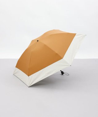 AURORA 【MACKINTOSH LONDON（マッキントッシュ ロンドン）】天然風バイカラー切継ぎ晴雨兼用パラソル（折りたたみ傘）