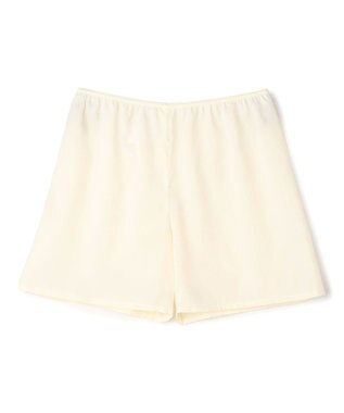 BEIGE， CYANO / サテン イージーワイドパンツ Ecru