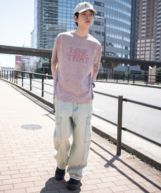 WEGO スノーパターングラフィックT（SS） ピンク