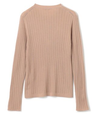 JOSEPH 【洗える】メリノリブ　ラウンドネックニット Warm Taupe