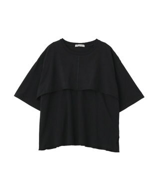 AMERICAN HOLIC レイヤード風加工Ｔシャツ Black