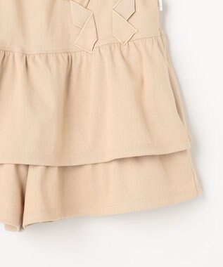 組曲 KIDS 【150-160㎝】リボンティアード キュロット ベージュ