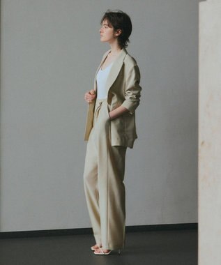 NAVE 【Nave・セットアップ可】ウールポリエステルツイルパンツ ベージュ系