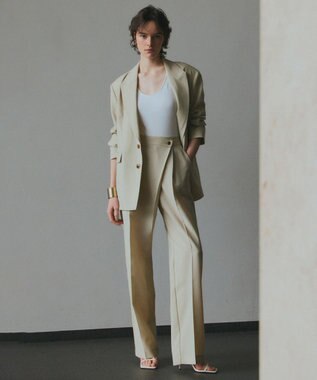 NAVE 【Nave・セットアップ可】ウールポリエステルツイルパンツ ベージュ系