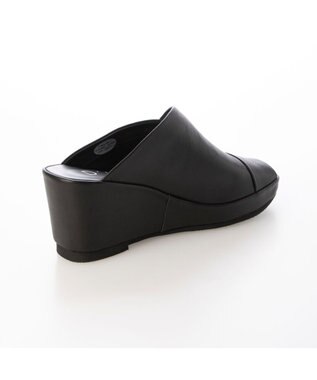 MODE ET JACOMO <D'ICI>パッチワーク厚底サンダル ブラック