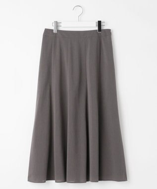 J.PRESS LADIES L 【洗える】シアートリコット フレアー スカート グレー系