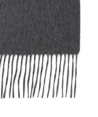 MOONBAT プラスムーンバット (+moonbat) カシミヤ100％無地マフラー 洗える 190㎝×30㎝ ダークグレー