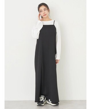 earth music&ecology ＳＥＴ２点　マルチウェイボレロキャミワンピース Black