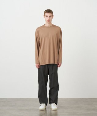 ATON COTTN LAWN | ワイドイージーパンツ - UNISEX CHARCOAL GRAY