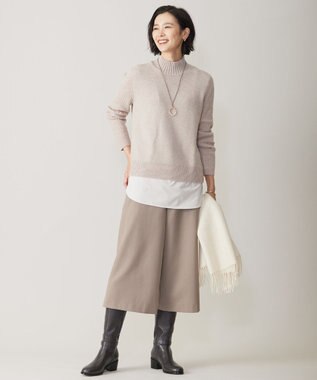 J.PRESS LADIES リバーシブル エポ リング ネックレス ベージュ系