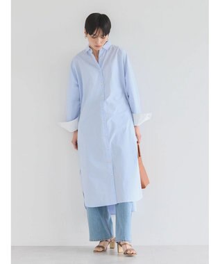 AMERICAN HOLIC ＵＶカット綿ブロードシャツワンピース Stripe