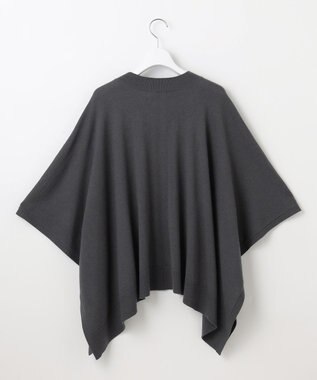 J.PRESS LADIES S 【洗える】SOFT TOUCH WOOL ニット ポンチョ スレート系