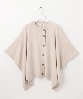 J.PRESS LADIES S 【洗える】SOFT TOUCH WOOL ニット ポンチョ ベージュ系
