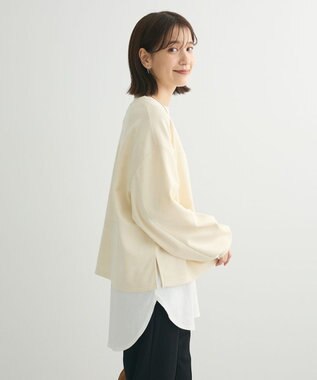 Green Parks ・ＳＵＧＡＲ　ＳＰＯＯＮ　スエードポンチプルオーバ Ivory