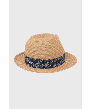 DAKS リバティプリントマニッシュペーパーブレードハット ネイビー