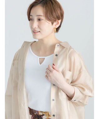 Te chichi 【接触冷感】前後2WAYデザインネックタンクトップ