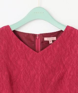 TOCCA 【洗える！】PONPON MUM ドレス レッド系