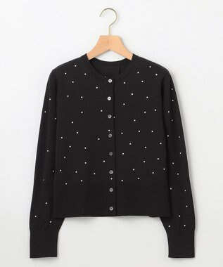組曲 【WEB限定】ドットニット カーディガン ブラックドット系5