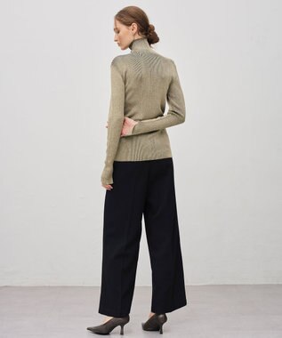 uncrave ラメニット タートルトップス シャンパンゴールド