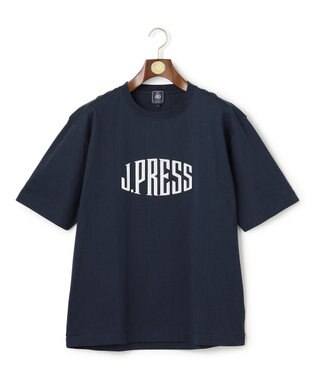 J.PRESS MEN 【J.PRESS ORIGINALS】【UNISEX】Cotton Jersey J.PRESS Logo T-Shirt ネイビー系