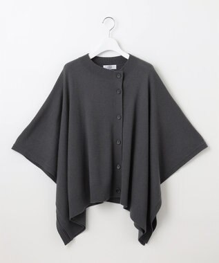 J.PRESS LADIES S 【洗える】SOFT TOUCH WOOL ニット ポンチョ スレート系