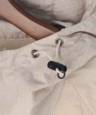 JOSEPH ABBOUD MOUNTAIN 【ナチュラルカラー/ストレッチ】ナイロンコンビガーメントダイパーカー ライトグレー系