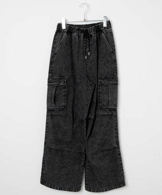 WEGO デニムパラシュートカーゴパンツ ブラックその他