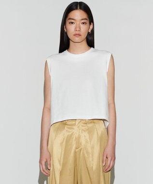 NAVE 【Nave　洗える】クリアジャージー ノースリーブ ホワイト系