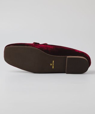 BONTRE 【PRECIEUX JOUET/プレシュウジュエ】ビッグビットパーツローファー レッドベロア