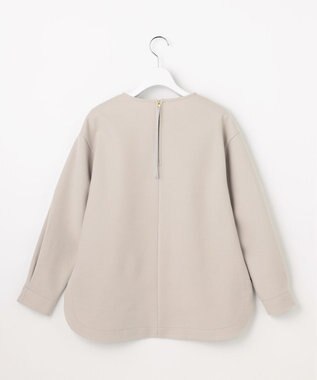 J.PRESS LADIES メルトンジャージー Vネック カットソー グレージュ系