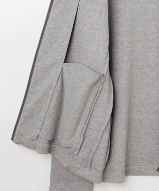 JOSEPH ABBOUD 【キングサイズ】ハイネック フルZIPブルゾン ライトグレー系