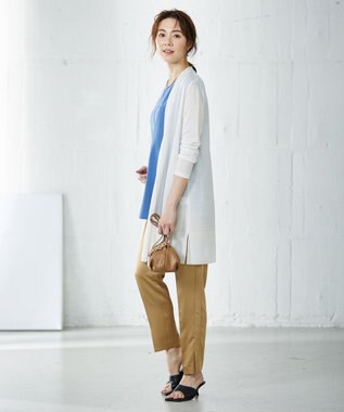 ICB 【洗える・WEB限定カラーあり】 PINION ロングカーディガン オフホワイト系