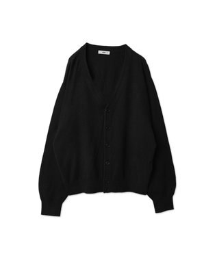 WEGO 【ユニセックス着用ITEM/MLサイズ展開】ドロップショルダーカーディガン ブラック