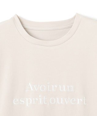 UNFILO 【新色追加】BEAUTY FORM-Tコットン ロゴフレンチT グレージュ