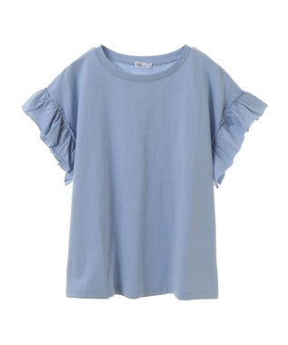 CRAFT STANDARD BOUTIQUE 袖ギャザーフレアプルオーバー Sax