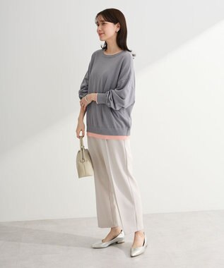 Green Parks アンチピリング前後２Ｗａｙニットカーディガン Gray